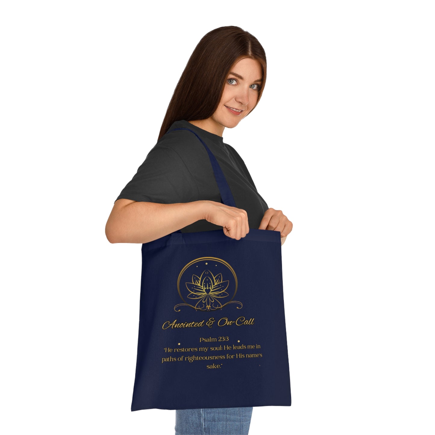 Spiritual Cotton Tote Bag, Motivational Tote for Relaxation, Eco-Friendly Shopping Bag, Perfect Gift for Friends, Quotes Tote