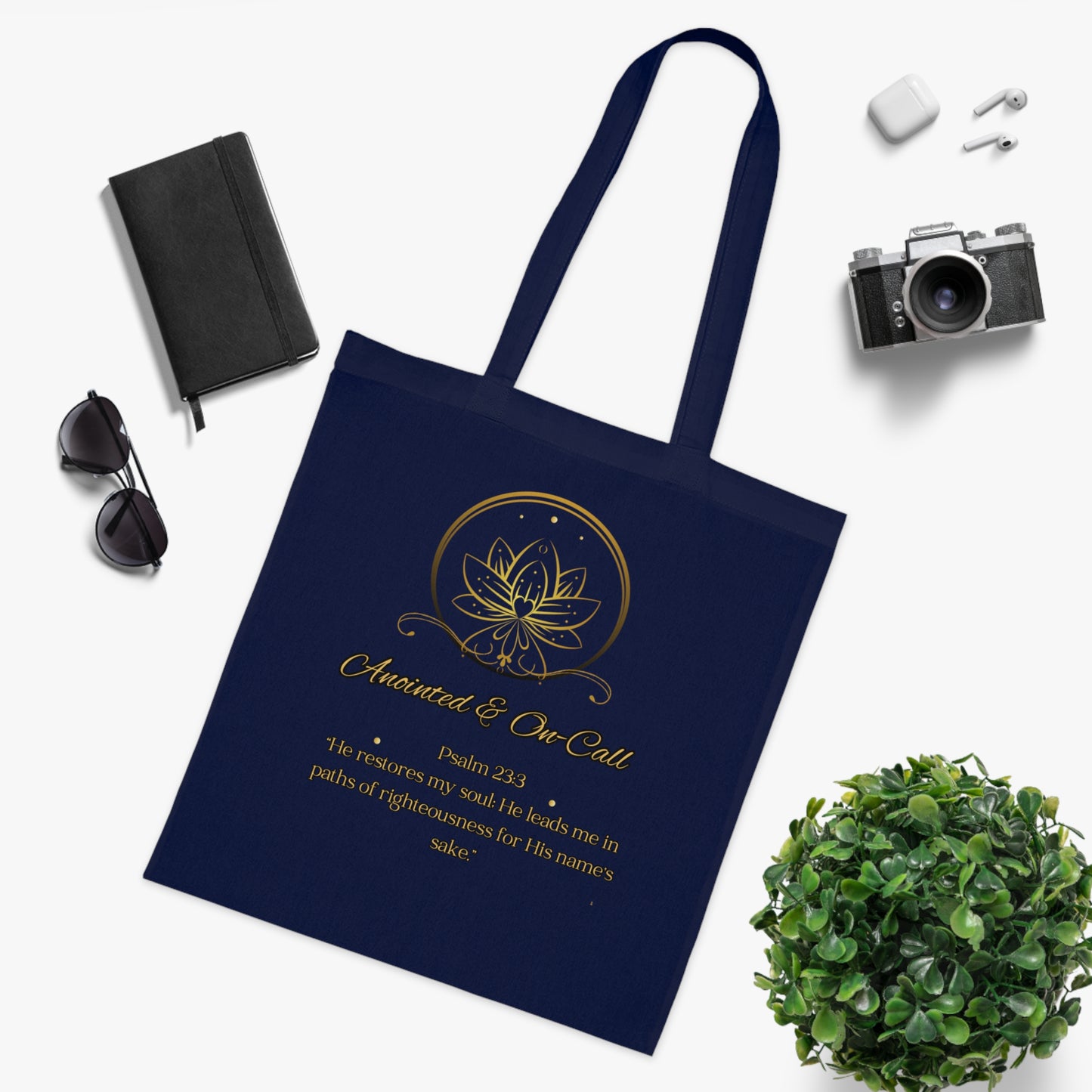 Spiritual Cotton Tote Bag, Motivational Tote for Relaxation, Eco-Friendly Shopping Bag, Perfect Gift for Friends, Quotes Tote