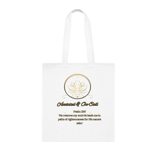 Spiritual Cotton Tote Bag, Motivational Tote for Relaxation, Eco-Friendly Shopping Bag, Perfect Gift for Friends, Quotes Tote
